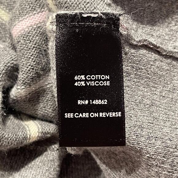 Torrid Womens Cardigan Sweater Slub Boyfriend Button Up Stripe Gray Size 3 3X GH - Picture 4 of 7